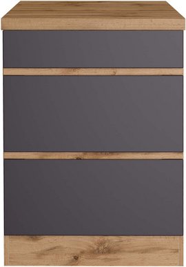 HELD MÖBEL Auszugsunterschrank »Tampa«, BxHxT: 60 x 86 x 60 cm, Holzwerkstoff - grau
