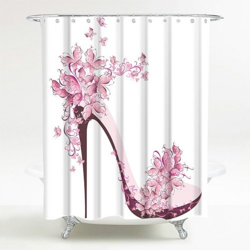 Thumbnail - Sanilo Duschvorhang, Polyester, Schuh - weiss