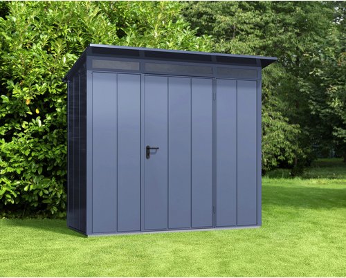 Thumbnail - Ecostar Gerätehaus »Elegant-P«, Metall, BxHxT: 238 x 228,6 x 107,8 cm (Außenmaße inkl. Dachüberstand) - blau