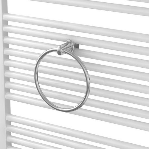 XIMAX Handtuchring, Kunststoff, BxHxT: 21,2 x 21,2 x 6,4 cm - silberfarben