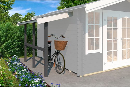 LASITA MAJA Schleppdach, BxT: 220 x 90 cm (Aufstellmaß ), grau