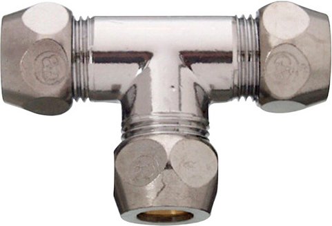 WELLWATER Verschraubung, Messing, Innengewinde: 3/8" - silberfarben