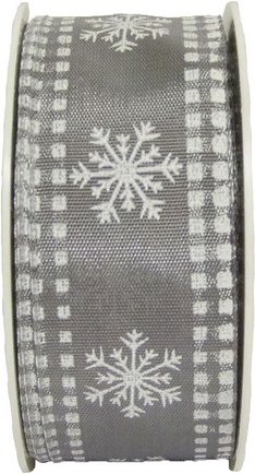 Flowerbox Bastelband - grau