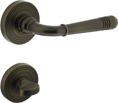 Intersteel Türdrücker mit Rosette »Helena«, D.55x10mm WC 8mm Stift