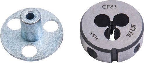 CONNEX Schneideisen, M3, silberfarben, Schnellarbeitsstahl