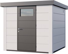 Telluria Gerätehaus »Classico«, BxHxT: 258 x 219 x 258 cm (Außenmaß inkl. Dachüberstand) - weiss