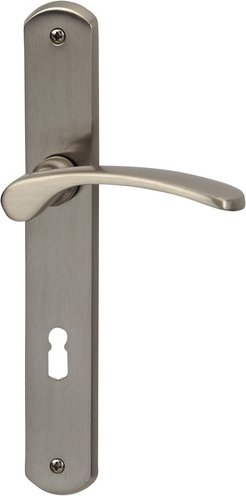 ALPERTEC Langschild-Garnitur »Amos«, Messing - silberfarben