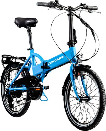 ZÜNDAPP E-Bike 20 Zoll, RH: 37 cm, 6-Gang - blau