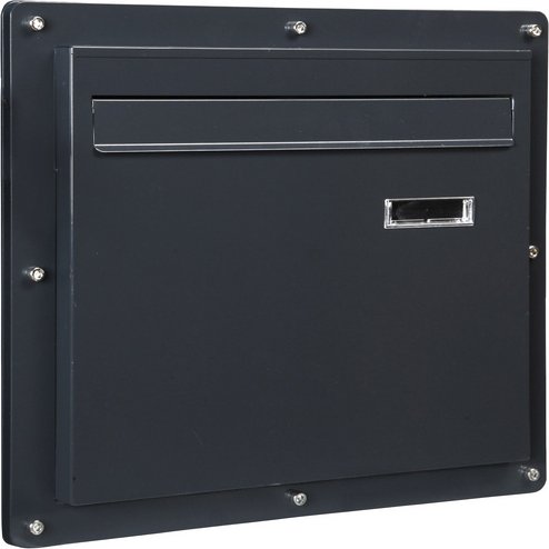 FLORAWORLD Briefkasten, Edelstahl-Kasten, pulverbesch.,anthrazit - grau