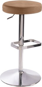 Mayer Sitzmöbel Barhocker »1200«, Breite: 44 cm, höhenverstellbar, Mikrofaser, braun