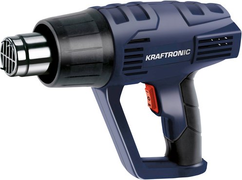 KRAFTRONIC Heißluftpistole »KT-HG 2000«, 2000 W, 2 Temperaturstufen - schwarz