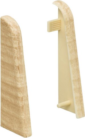 HARO Endstück, ahornfarben, Kunststoff - braun