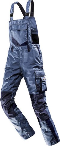 BULLSTAR Latzhose »WORXTAR«, Polyester/Baumwolle, taubenblau/marine