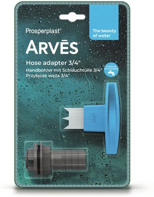 Thumbnail - ARVES Handbohrer, mit Schlauchtülle, 3/4 Zoll - grau