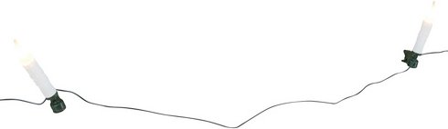 Konstsmide Lichterkette, warmweiß, Kabellänge: 14,8 m - weiss