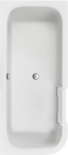 OTTOFOND Badewanne »Free-Gate«, BxHxL: 80 x 46,5 x 180 cm, oval - weiss