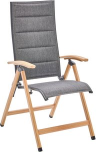 CASAYA Klappsessel, »Baracoa«, Holzoptik, LxBxH: 57x56x115,5 cm, schwarz