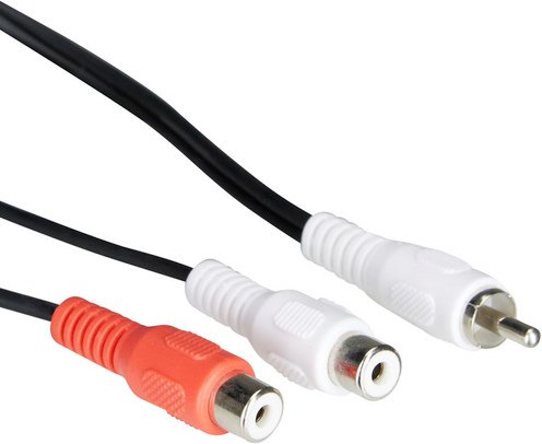 SCHWAIGER Cinch-Audio-Verbindung, Schwarz