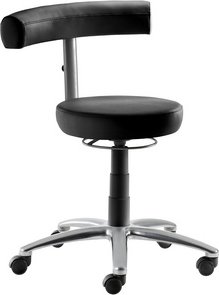 Mayer Sitzmöbel Drehstuhl »1280«, BxH: 65 x 65 cm, schwarz