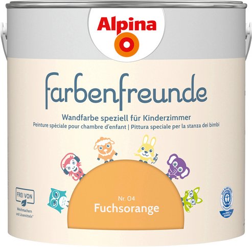 ALPINA Dispersionsfarbe »Farbenfreunde«, Fuchsorange, matt