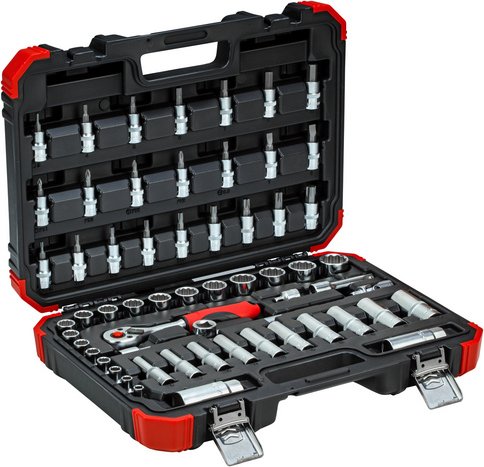 GEDORE Steckschlüsselsatz, 3/8 SW6-24mm, 59tlg - silberfarben