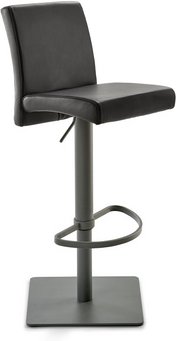 Mayer Sitzmöbel Barhocker »1286«, Breite: 41 cm, höhenverstellbar, Leder, schwarz