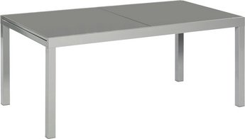 MERXX Gartenmöbelset »Carrara«, 8 Sitzplätze, Aluminium/Textil - schwarz | silberfarben