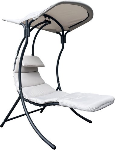 LECO Schwingliege »Dream Chair 2.0«, BxLxH: 110 x 200 x 183 cm - grau