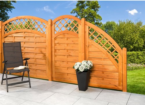 Sichtschutzelement »London«, Kiefernholz/Fichtenholz, HxL: 180 x 100 cm - braun