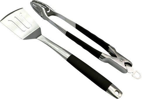 Mr. GARDENER Grillzange, Länge: 45,5 cm, aus Edelstahl - silberfarben