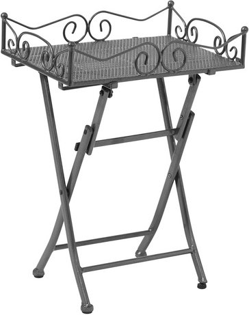 GREEMOTION Beistelltisch »Toulouse«, BxHxT: 51 x 74 x 36 cm, Gestell aus Stahl, eisengrau