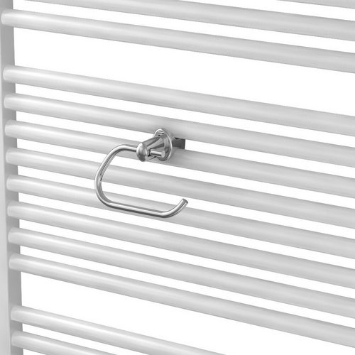 XIMAX Toilettenpapierhalter, (BxLxT): 9 x 12 x 17,5 cm, chromfarben, Stahl, Kunststoff - silberfarben