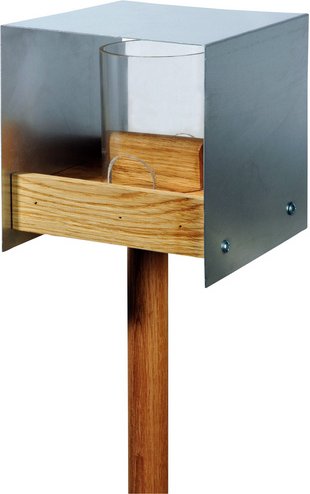 DOBAR Vogelfutterhaus Bauhaus II - braun