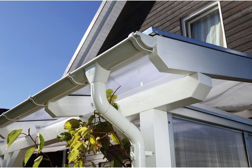 Thumbnail - SKANHOLZ Regenrinnenset, Stahl, weiß