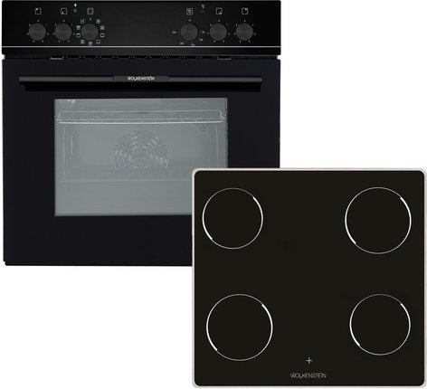 Thumbnail - Wolkenstein Einbau-Herd-Set »WMOC 80«, schwarz, BxHxL: 59,5 x 59,5 x 55 cm