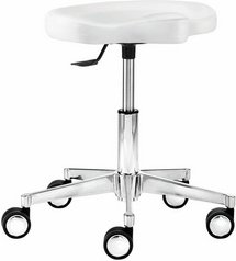 Mayer Sitzmöbel Multifunktionshocker »1298«, Breite: 48 cm, höhenverstellbar, Kunstleder, weiß - weiss