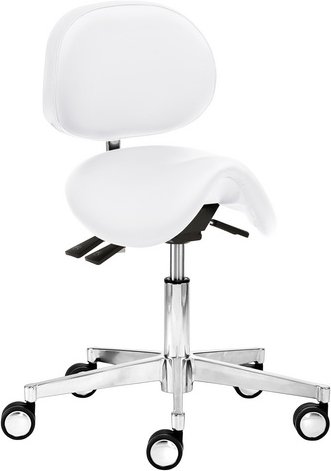 Mayer Sitzmöbel Multifunktionshocker »1247«, Breite: 55,5 cm, höhenverstellbar, Kunstleder, weiß - weiss