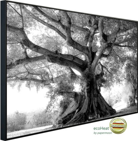papermoon Infrarotheizung »EcoHeat - Baum Schwarz + Weiss«, Matt-Effekt - bunt