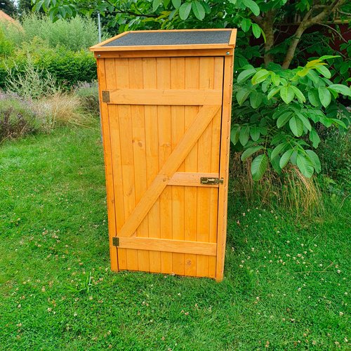 PROMADINO Geräteschrank, BxHxT: 72,5 x 148 x 68,6 cm, braun