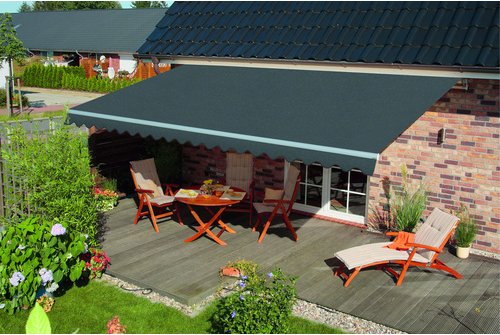 SPETTMANN Halbkassettenmarkise »Sky Fix«, Textil/Aluminium/Stahl, Manuell - silberfarben