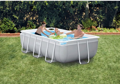 INTEX Pool »Prism Quadra «, LxB: 300 x 175 x 80 cm, Rechteckig, Grau