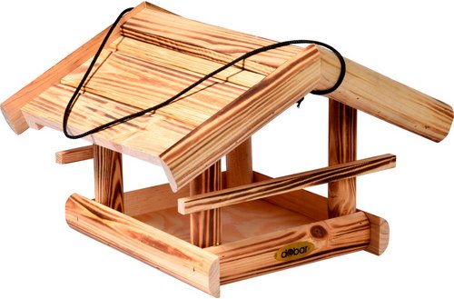 Thumbnail - DOBAR Vogelhaus »Quemado«, zum Aufhängen, geflammt - braun