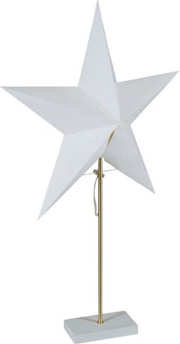 Konstsmide Papierstern, Höhe: 71,5 cm, netz - weiss