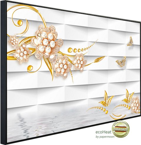 Thumbnail - papermoon Infrarotheizung »EcoHeat - Muster mit Blumen«, Matt-Effekt - bunt