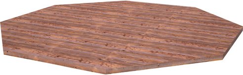 PALMAKO Fußboden, BxT: 615 x 465cm, hellbraun, Fichtenholz