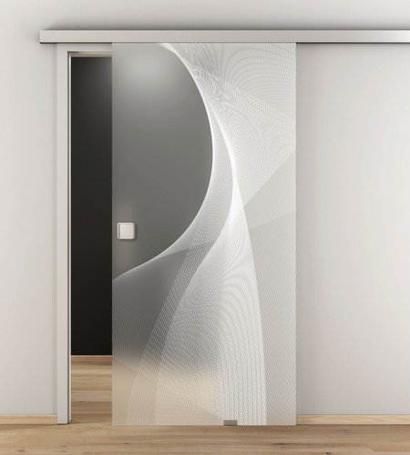 NOVADOORS Glasschiebetür »NOVA 634«, (BxH): 93,5 x : 205,8 cm - transparent