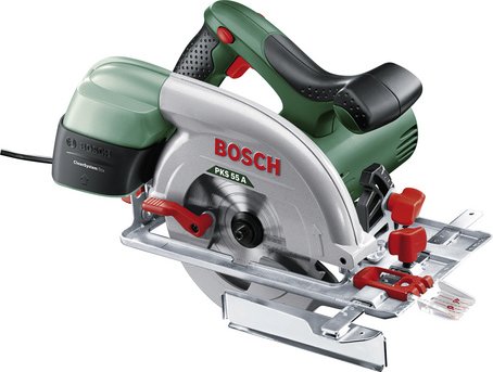 BOSCH HOME & GARDEN Handkreissäge »PKS 55 A«, 240 V, 1200 W, Sägeblatt ø: 160 mm - gruen