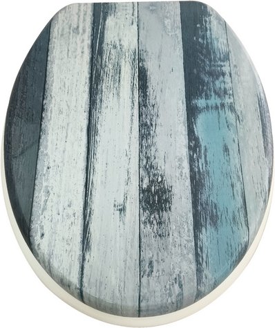 WELLWATER WC-Sitz »Yuri«, Soft-Close, Take-Off, MDF - blau