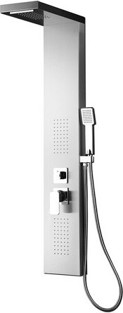 Marwell Duschpaneel »Enya«, Höhe: 125 cm, Aluminium - braun