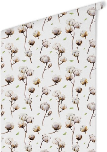 K&L Wall Art Vliestapete »Kinder Vliestapete«, Vintage Baumwolle, mehrfarbig, matt - bunt